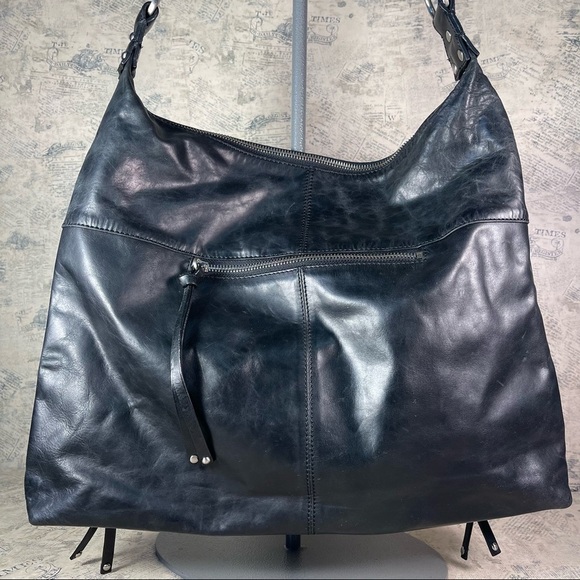 Chez by Cheryl Black Leather Studded Bag - Picture 3 of 12